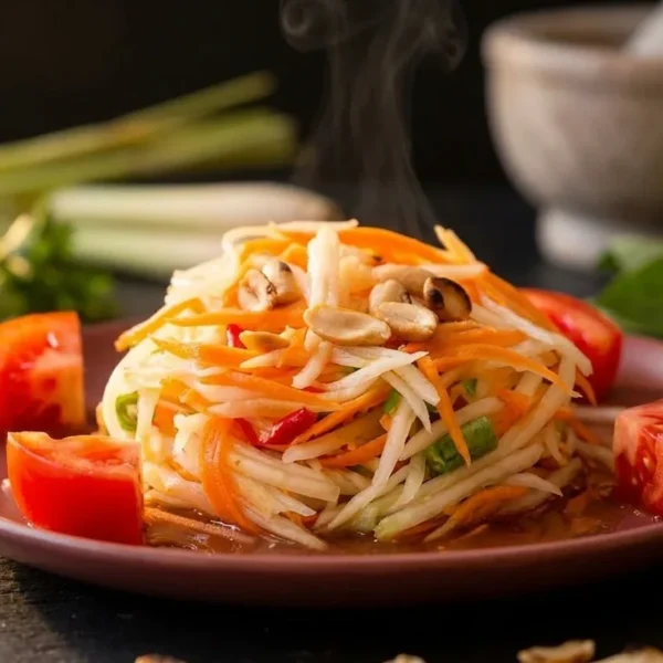 Som Tam (Papaya Verde) - Thai Thai Mérida